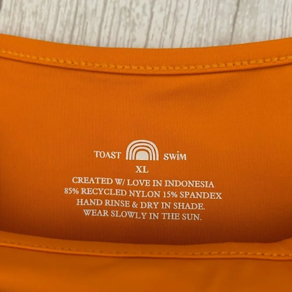 Toast Swim Signature Open Side Bikini Bottom Marigold - Picture 6 of 9